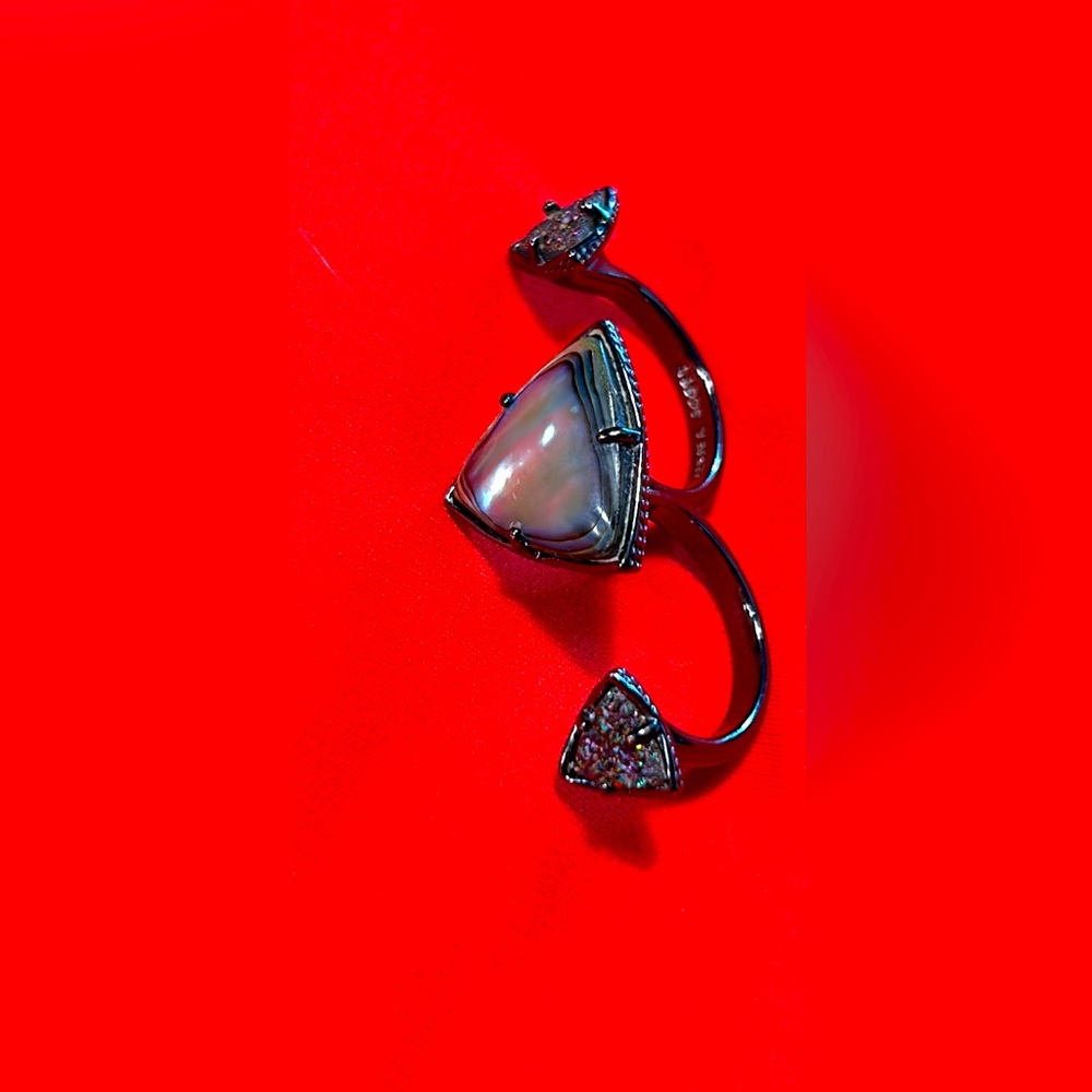 Kendra Scott Abalone 2 prong ring with Elegant Design